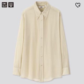 ユニクロ(UNIQLO)の試着のみ！ボタンダウンシャツ  グリーン ユニクロユー(シャツ/ブラウス(長袖/七分))