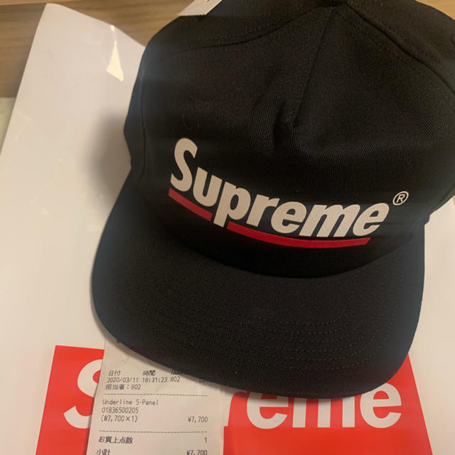 新発売の ブラック- Underline メンズSupreme 5-Panel Supreme 5-panel ...