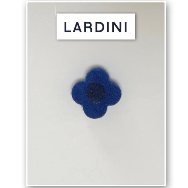 LARDINI 純正ブートニエール ネイビー×ブルーネイビー×アイボリー セット