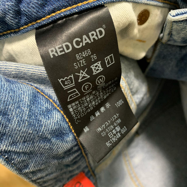 RED CARD 82468 GHOST デニム size26 A68 3