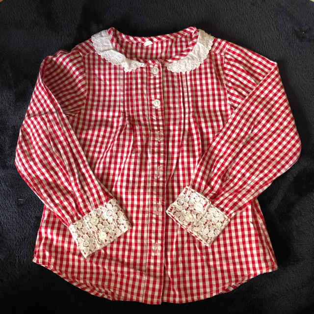 女児　ブラウス　・110 キッズ/ベビー/マタニティのキッズ服女の子用(90cm~)(ブラウス)の商品写真