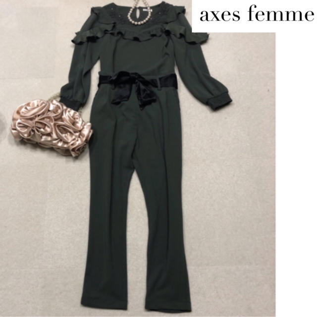 axes femme(アクシーズファム)の【M】axes femme パンツスーツ　ドレス　卒業式　入学式 レディースのフォーマル/ドレス(スーツ)の商品写真