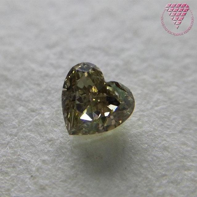 0.167 ct F. D. Br. Grn. Yellow 天然 ダイヤ レディースのアクセサリー(リング(指輪))の商品写真