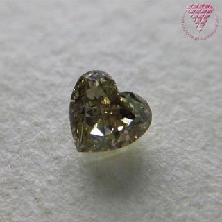 0.167 ct F. D. Br. Grn. Yellow 天然 ダイヤ(リング(指輪))