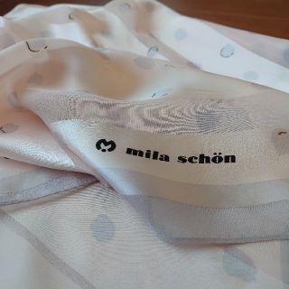 ミラショーン(mila schon)のミラショーン シルクスカーフ ピンク(バンダナ/スカーフ)