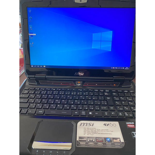 ノートパソコンmsi GX60