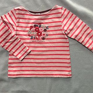 プチバトー(PETIT BATEAU)のプチバトー刺繍カットソー(Tシャツ/カットソー)