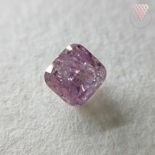 【ろびん様】0.511 ct F.Pur.Pink 天然 ピンク ダイヤモンド レディースのアクセサリー(リング(指輪))の商品写真