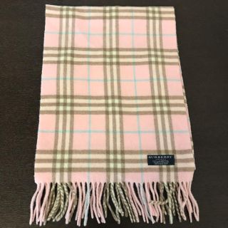 バーバリー(BURBERRY)のBurberry 160×30cm マフラー　新品　ピンク(マフラー/ショール)