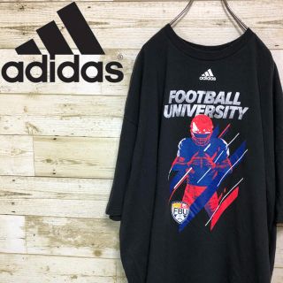 アディダス(adidas)の【ビッグサイズ】アディダス(adidas)☆フットボール Tシャツ ブラック(Tシャツ/カットソー(半袖/袖なし))