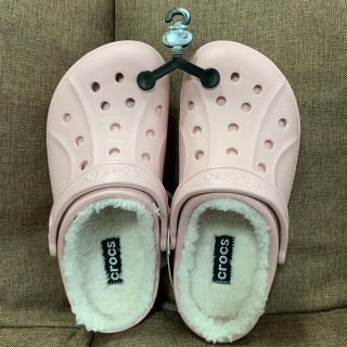 クロックス(crocs)のクロックス　ボア　ピンク　24cm    (サンダル)