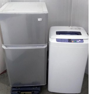 ハイアール(Haier)の送料込み　生活家電セット　冷蔵庫　洗濯機　スリムコンパクト　一人暮らしに(洗濯機)