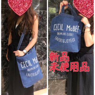 セシルマクビー(CECIL McBEE)の新品 非売品 レア CECILMcBEE☆限定ノベルティ☆2wayデニムバッグ(トートバッグ)