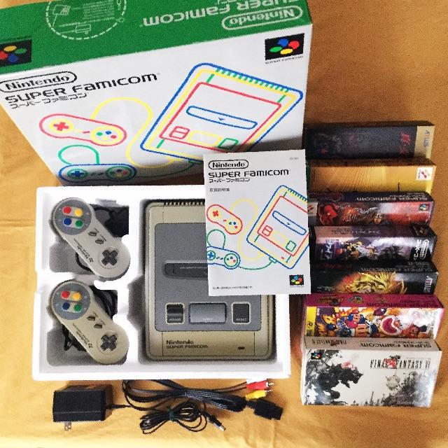 [美品／説明書、箱入り]スーパーファミコン