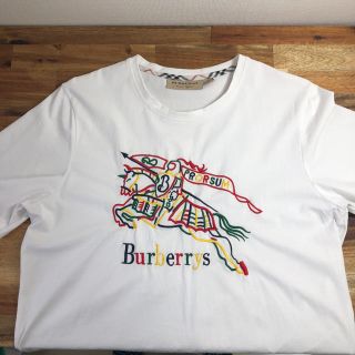 バーバリー(BURBERRY)のBurberry Big logo tee white(Tシャツ/カットソー(半袖/袖なし))