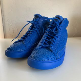 ナイキ(NIKE)のNIKE BLAZER MID METRIC ブルー(スニーカー)