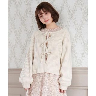 マジェスティックレゴン(MAJESTIC LEGON)のマジェ＊前後2wayリボンカーデ(カーディガン)