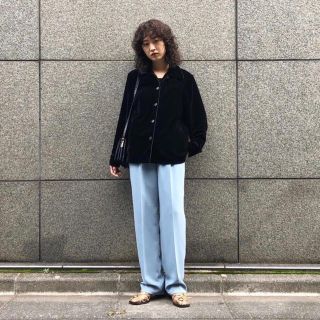 マウジー(moussy)のmoussy フロントタックパンツ(カジュアルパンツ)