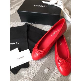 シャネル(CHANEL)のシャネルパンプス赤♡新品未使用品(*´꒳`*)(ハイヒール/パンプス)