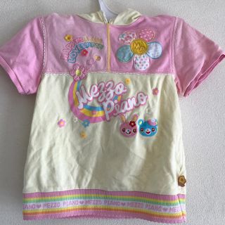 メゾピアノ(mezzo piano)のメゾピアノ　半袖パーカー(Tシャツ/カットソー)