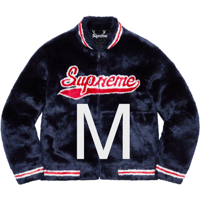 信頼 - Supreme Mサイズ Jacket Varsity Fur Faux Supreme 毛皮/ファー