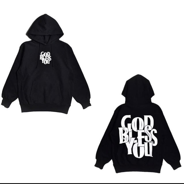 即日発送 GOD BLESS YOU hoodie black XXL