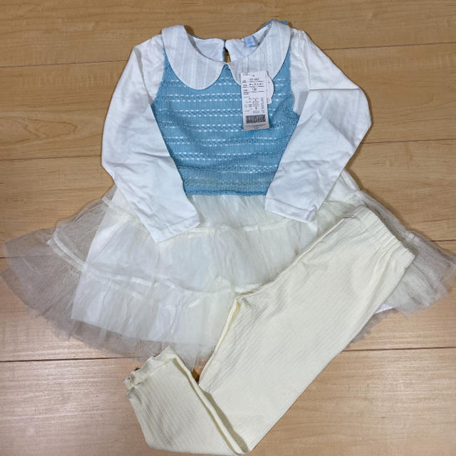 ワンピース100 レギンス キッズ/ベビー/マタニティのキッズ服女の子用(90cm~)(ワンピース)の商品写真