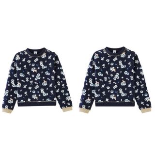 プチバトー(PETIT BATEAU)の断捨離中様専用♡8a,10a プチバトー スウェットプリント長袖プルオーバー(Tシャツ/カットソー)