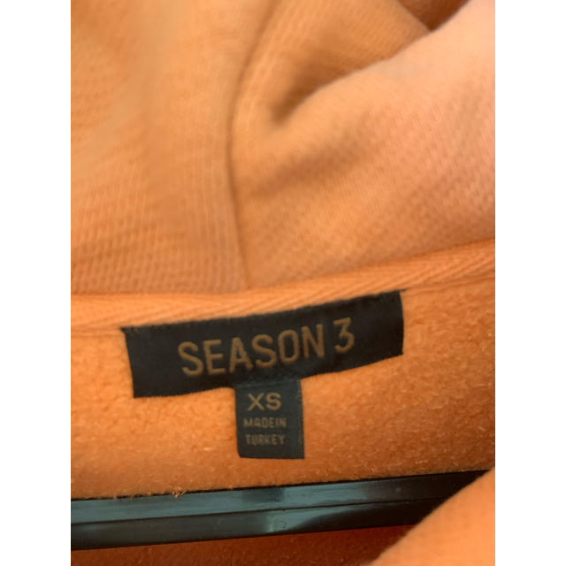 Yeezy Season 3 Warning Orange Hoodie XS メンズのトップス(パーカー)の商品写真