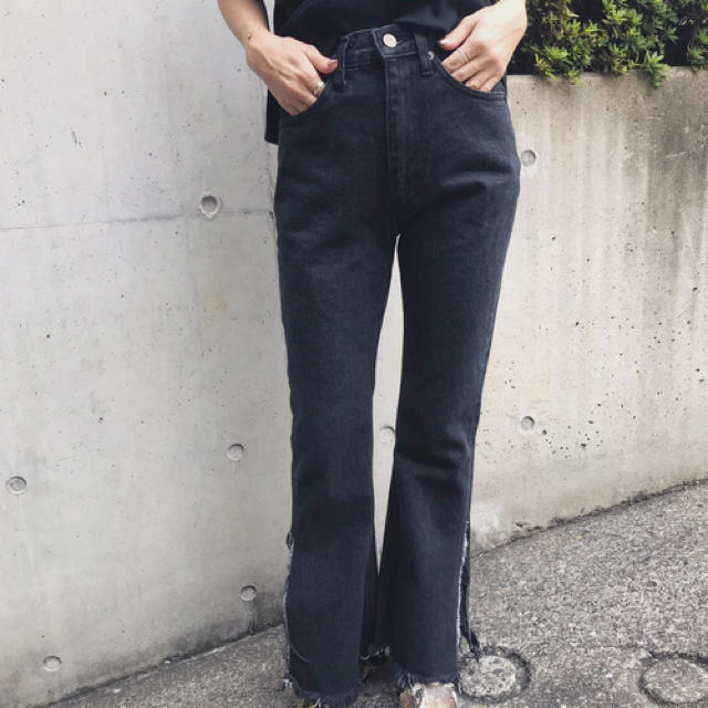 アメリヴィンテージSLIT FLARE DENIM PANTS