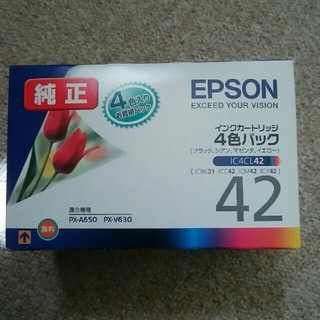 エプソン(EPSON)のEPSON純正　インクカートリッジIC4CL42(OA機器)