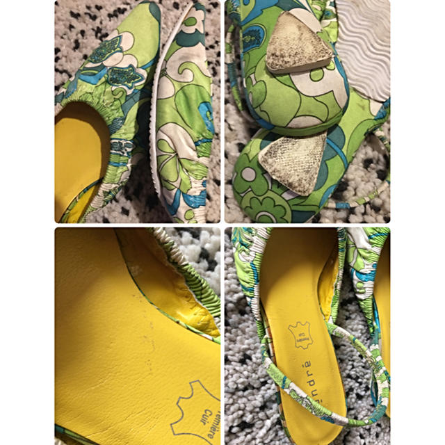 andre レトロ柄 パンプス サンダル SALE‼️ レディースの靴/シューズ(サンダル)の商品写真