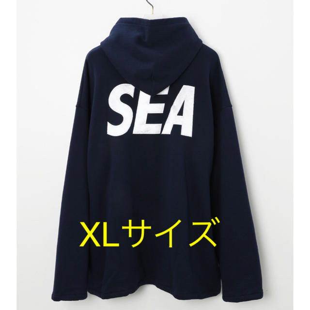 XL】 WIND AND SEA ビッグ ジップ フーディー NAVY - パーカー