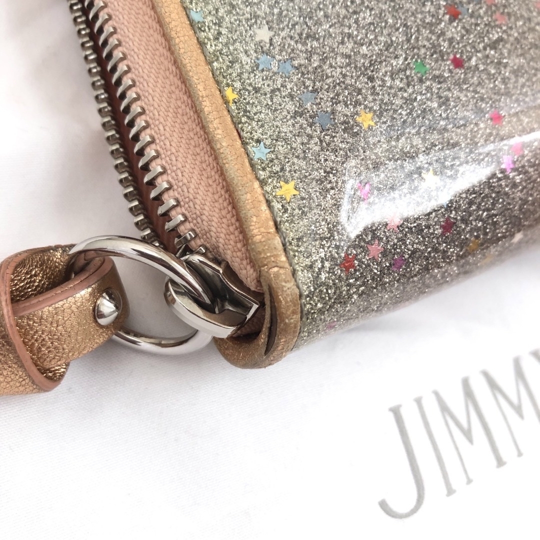 JIMMY CHOO(ジミーチュウ)のJimmy choo 星とグリッターモチーフ長財布 レディースのファッション小物(財布)の商品写真