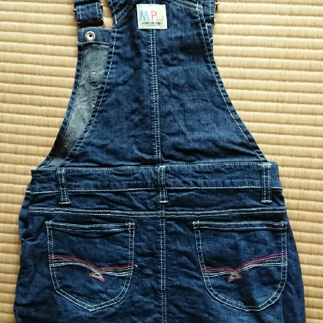 MPS(エムピーエス)のデニムスカートサロペット キッズ/ベビー/マタニティのキッズ服女の子用(90cm~)(スカート)の商品写真