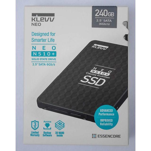 内蔵 SSD 未開封 240GB KLEVV NEO N510+ 外箱損傷品