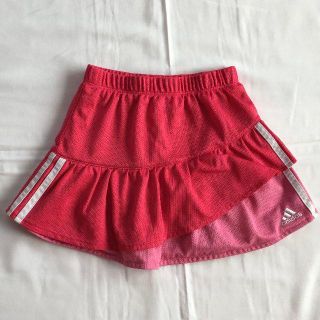 アディダス(adidas)のAdidas アディダス 女児レイヤースカート スコート ピンク 130サイズ(スカート)