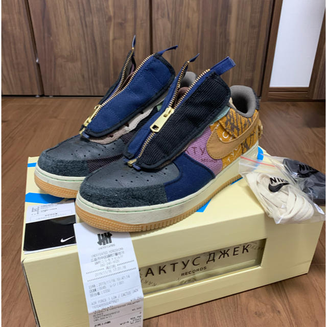 靴/シューズair force 1 low cactus jack travis 28.5