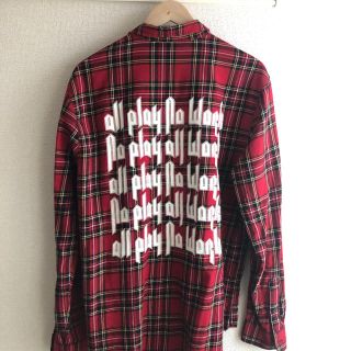 エイチアンドエム(H&M)の値下げしました！チェック　ロングシャツ(Tシャツ/カットソー(七分/長袖))