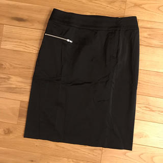 ミッシェルクラン(MICHEL KLEIN)のミッシェルクラン　タイトスカート 黒(ひざ丈スカート)