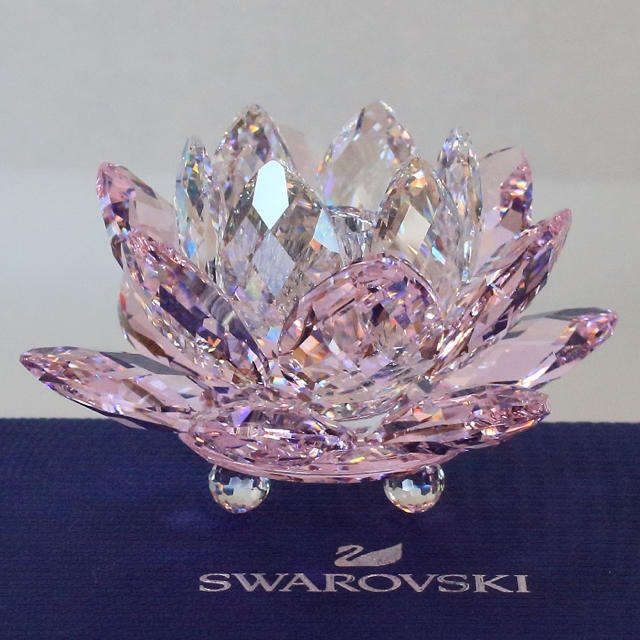 ☆未使用☆ SWAROVSKI スワロフスキー キャンドルホルダー S ロザリン