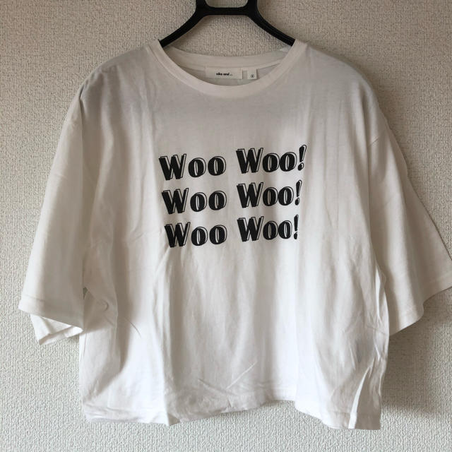niko and...(ニコアンド)のニコアンド　ロゴプリントTシャツ　ホワイト　 レディースのトップス(Tシャツ(半袖/袖なし))の商品写真