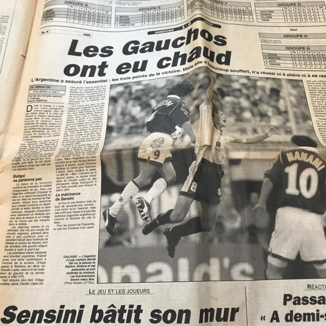 低価新品 1998年フランスw杯 新聞の通販 By マーシャルjj ラクマ 日本vsアルゼンチン レキップ 限定sale本物保証 Www Magetra Com