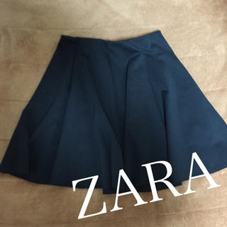 ザラ(ZARA)のZARA ブラックフリルスカート(ミニスカート)