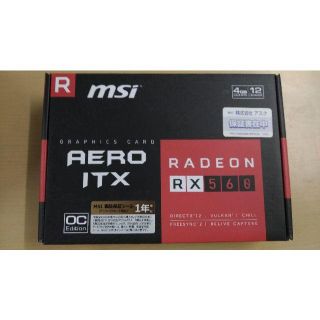 グラフィックボード　MSI Radeon RX 560(PCパーツ)