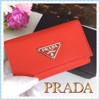 プラダ(PRADA)のプラダ　6連キーケース　レッド　新品未使用品レベル(キーケース)