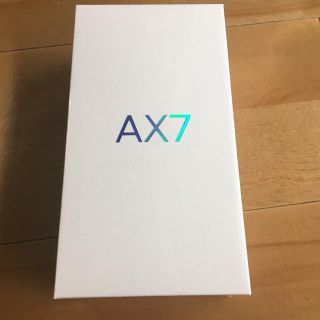 OPPO AX7 ゴールド RAM4GB ROM64GB 新品未開封(スマートフォン本体)