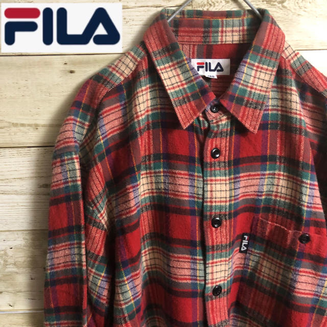 FILA(フィラ)のフィラ レトロ チェック シャツ Fila 美品 メンズのトップス(シャツ)の商品写真