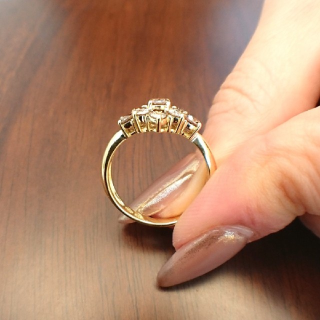 セブン様専用✨1カラット✨K18 ブラウンダイヤモンド リング 10.5号 レディースのアクセサリー(リング(指輪))の商品写真