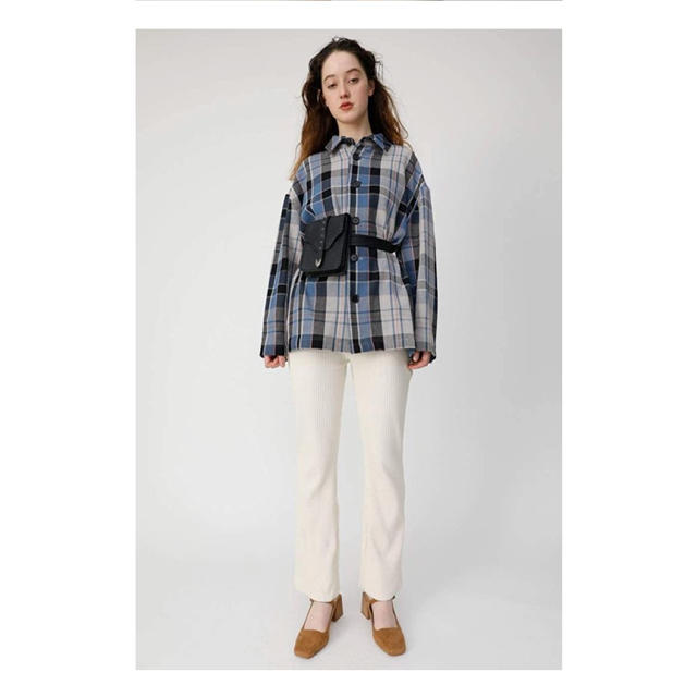 moussy(マウジー)のmoussy OVER CHECK SHIRT ジャケット  レディースのジャケット/アウター(その他)の商品写真